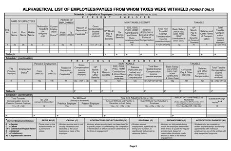 alpha list bir|Guideline in Preparing BIR Form 1604E and Alphalist of Payees.
